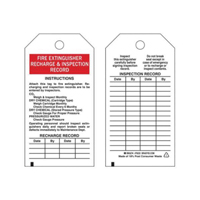 Inspection Record Tags, Polyester, 3" W x 5-3/4" H, English GTA Hardware Inc