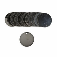 Blank Write-On Valve Tags, Stainless Steel, 1.5" dia GTA Hardware Inc