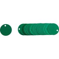 Blank Round Valve Tags, Aluminum, 2" dia GTA Hardware Inc