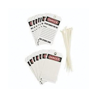 Self-Laminating Accident Prevention Tags, Polyester, 3" W x 5-3/4" H, English GTA Hardware Inc