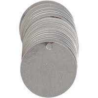 Blank Write-On Valve Tags, Stainless Steel, 2" dia GTA Hardware Inc