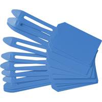 Blank Plastic Lock-On Tags, Plastic, 3-1/4" W x 5-4/5" H, Blank GTA Hardware Inc