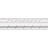 Junior Combination Squares, 6" L, 8/100" Graduations, Steel, Satin GTA Hardware Inc