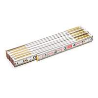 Red End&reg; Masonry Rule, 6' L, Wood, 1/16" Graduations GTA Hardware Inc