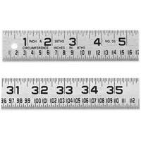 Tinner's Circumference Rule, 4' L, Steel, 1/16" Graduations GTA Hardware Inc