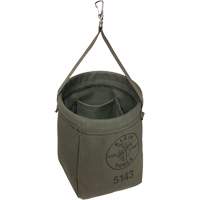 Tapered-Bottom Bag, 8" H, Canvas, Grey GTA Hardware Inc