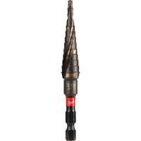 #1 Shockwave Impact Duty Step Drill Bit, 1/2" - 1-1/8" , 1/32" Increments, Titanium GTA Hardware Inc