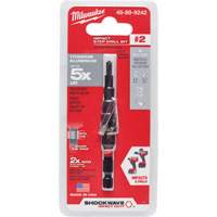 #2 Shockwave Impact Duty Step Drill Bit, 3/16" - 1/2" , 1/16" Increments, Titanium GTA Hardware Inc