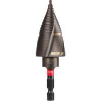 #9 Shockwave Impact Duty Step Drill Bit, 7/8" - 1-1/8" , 1/4" Increments, Titanium GTA Hardware Inc
