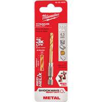 Shockwave Drill Bit, 11/64", Titanium, 1-3/32" Flute, 135° Point GTA Hardware Inc