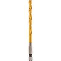 Shockwave Drill Bit, 1/4", Titanium, 2-15/32" Flute, 135° Point GTA Hardware Inc