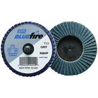 R884P BlueFire&reg; Mini Flap Disc, 3" x Type 27, P40 Grit, Zirconia Alumina GTA Hardware Inc