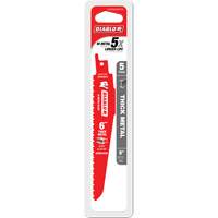Reciprocating Blade for Thick Metal/Demolition, Bi-Metal, 8-10 TPI, 6" L GTA Hardware Inc