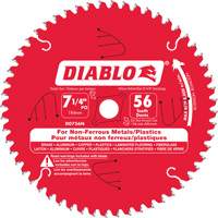 Aluminum Cutting Saw Blade, 7-1/4", 56 Teeth, Non-Ferrous Use GTA Hardware Inc