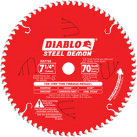 Steel Demon Cutting Saw Blade, 7-1/4", 70 Teeth, Metal Use GTA Hardware Inc