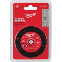 Lame abrasive au carbure, 3" x Arbre de 3/8", Carbure de silicium, 20 000 Tr/min GTA Hardware Inc