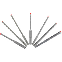 Rebar Demon SDS-Plus 4-Cutter Full Carbide Head Hammer Bit Set, 7 Pieces, Carbide GTA Hardware Inc