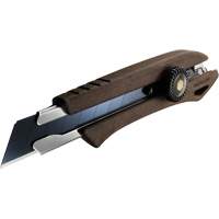 Couteau avec verrou &agrave; cliquet, 18 mm, Prise en Bois GTA Hardware Inc
