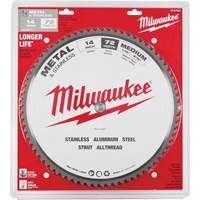 Lames de scie circulaire Endurance, 14", 72 dents, Pour M&eacute;tal GTA Hardware Inc