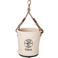 Bucket Tool Pouch, 12" L x 12" W x 12" H, Canvas, Beige GTA Hardware Inc