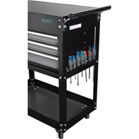 Chariot utilitaire, 4 tiroirs, 18" lo x 33" la x 39" h, Noir GTA Hardware Inc