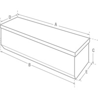 Heavy-Duty Truck Chest, 20-1/4" x 58-1/2" x 19", Steel, Beige/Black/Blue/Brown/Green/Grey/Orange/Red/Silver/Tan/Yellow GTA Hardware Inc