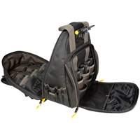 Sacs &agrave; dos pour outils Techgear &agrave; 53 pochettes, 16" lo x 13-1/4" la, Noir, Polyester GTA Hardware Inc