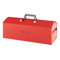 Tool Box, 8-13/20" D x 21-3/10" W x 9" H, Red GTA Hardware Inc