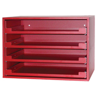 Compartment Rack, 15" D x 21" W x 15" H, Red GTA Hardware Inc