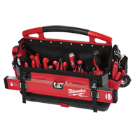 Packout Tote, Ballistic Nylon, 32 Pockets, Black/Red GTA Hardware Inc