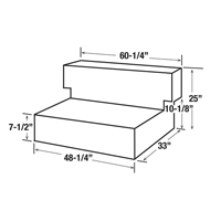 R&eacute;servoir de transfert pour carburant en acier, Acier, Capacit&eacute; 100 gal., Noir GTA Hardware Inc