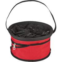 Sac range-tout style parachute, 11-4/5" lo x 11-4/5" la x 11" h, Nylon, Noir/Rouge GTA Hardware Inc