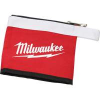 Multi-Size Zipper Pouches - Set of 3, Canvas, 3 Pockets, Black/Red GTA Hardware Inc
