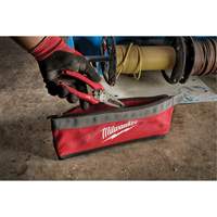 Multi-Size Zipper Pouches - Set of 3, Canvas, 3 Pockets, Black/Red GTA Hardware Inc