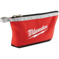 Coloured Zippered Pouches - Set of 3, Canvas, 3 Pockets, Black/Red GTA Hardware Inc