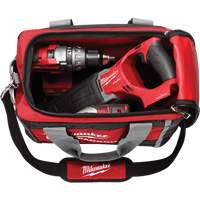 Packout Tool Bag, Ballistic Nylon, 2 Pockets, Black/Red GTA Hardware Inc
