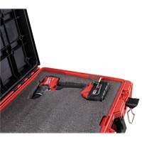 Coffre &agrave; outils avec partitions ajustables Packout, 20-7/10" x 15-1/5" x 6-1/5", Noir/Rouge GTA Hardware Inc