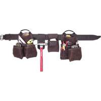 Ceintures &agrave; outils de luxe pour entrepreneur, Cuir, Havane GTA Hardware Inc