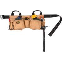 Ceinture &agrave; outils pour menuisier, Cuir, Havane GTA Hardware Inc
