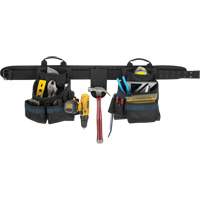 Ceinture &agrave; outils pour &eacute;lectricien, Polyester, Noir GTA Hardware Inc