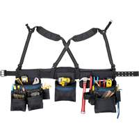 Ceinture &agrave; outils pour menuisier, Polyester, Noir GTA Hardware Inc