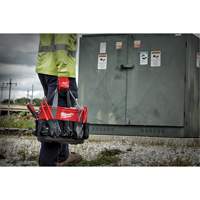 Utility Oval Bag, Ballistic Nylon, 24 Pockets, Black/Red GTA Hardware Inc