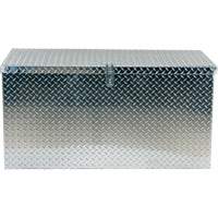 Aluminum Treadplate Portable Tool Box, 25-1/16" D x 49-1/4" W x 24" H, Silver GTA Hardware Inc