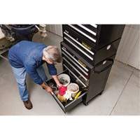 Armoire &agrave; outils moyenne de s&eacute;rie 300, 26" la, 2 tiroirs, Noir GTA Hardware Inc