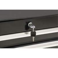 Chariot &agrave; outils industriel, 7 tiroirs, 27" la x 18-3/4" p x 39" h, Noir GTA Hardware Inc