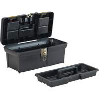 Coffre &agrave; outils avec plateau de s&eacute;rie 2000, 16" la x 7-1/10" p x 8-1/10" h, Noir/Jaune GTA Hardware Inc