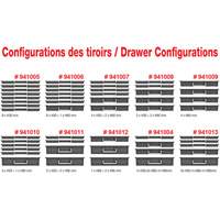 Coffre &agrave; outils mobile avec tiroirs, 8 tiroirs, 22-4/5" la x 15" p x 18" h, Noir GTA Hardware Inc