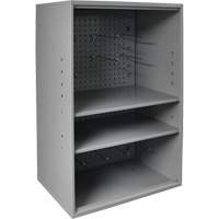 Abrasive Storage Cabinet with Pegboard, Steel, 19-7/8" x 14-1/4" x 32-3/4", Grey GTA Hardware Inc