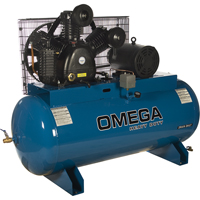 Industrial Series Air Compressors - Horizontal Compressors - Two Stage, 100 Gal. (120 US Gal) GTA Hardware Inc