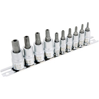 Jeu de douilles antiviol TORX 1/4" & 3/8" SS1438-10TB 10 mcx GTA Hardware Inc